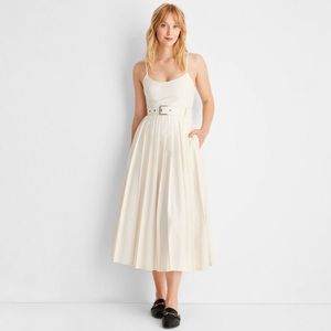 NWT Size 8 - Strappy Pleated Midi Dress - Future Collective with Reese Blutstein